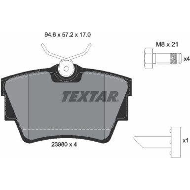 Bremsbelagsatz Renault T. Trafic 01-/Vivaro 01-/14 Q+ 2398001 Bremsbelagsatz Renault T. Trafic 01-/Vivaro 01-/14 Q+ 2398001