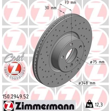 Bremsscheibe VA Sport 150.2949.52 Bremsscheibe VA Sport 150.2949.52