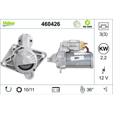 VALEO Anlasser 460426 VALEO Anlasser 460426