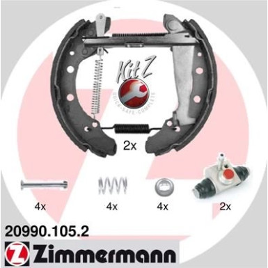 ZIMMERMANN Bremsbacken 20990.105.2 KIT Z ZIMMERMANN Bremsbacken 20990.105.2 KIT Z