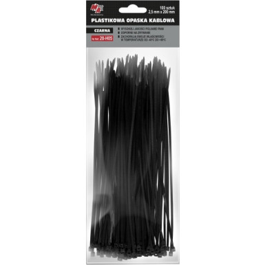 Kabelbinder 2,5X200 (1 Pack 100 Stück) Schwarz 20-H05 Kabelbinder 2,5X200 (1 Pack 100 Stück) Schwarz 20-H05