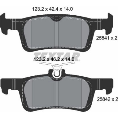 Bremsbelagsatz Ford T. Fiesta 1.1/1.5 Tdci 17 2584104