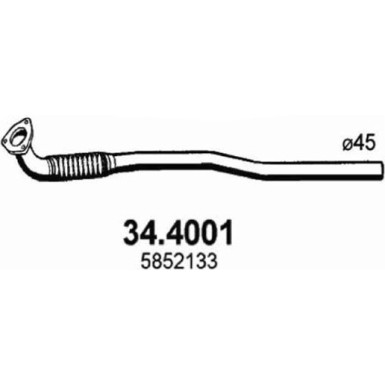 Abgasrohr 34.4001