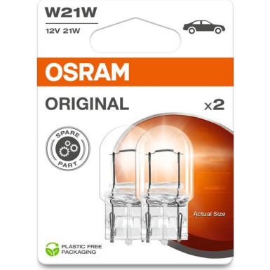 OSRAM W21W 12V 21W W3x16d Glühlampen - 2er Blister