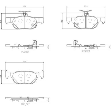 BREMBO Bremsklötze HA P 49 064