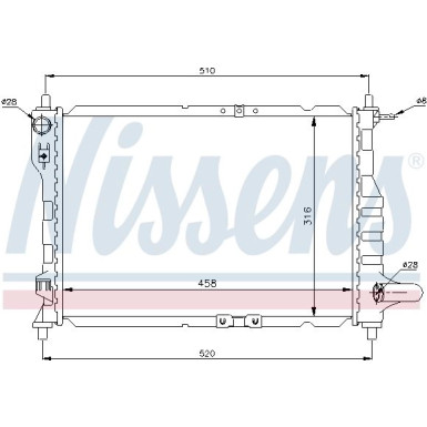 Wasserkühler PKW 61630