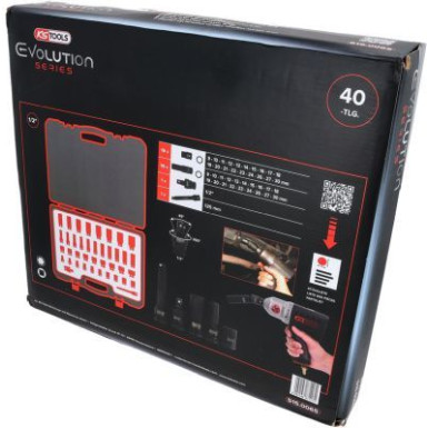 KS TOOLS Satz 1/2 -Sechskant-Steckschlüsselmuttern, 40-teilig 515.0065 KS TOOLS Satz 1/2 -Sechskant-Steckschlüsselmuttern, 40-teilig 515.0065