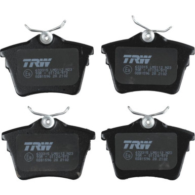 Bremsklötze HA CITROEN C5,PEUGEOT 407,607 04 COTEC GDB1596