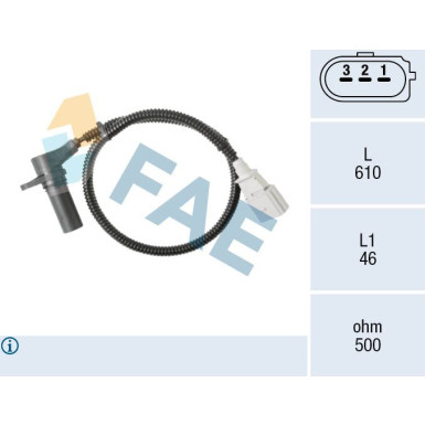 FAE Impulsgeber, Kurbelwelle 79115 FAE Impulsgeber, Kurbelwelle 79115