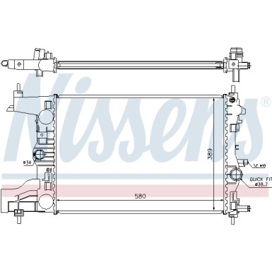 Wasserkühler PKW CHEVROLET Cruze 09- 1.4 I TURBO 630725