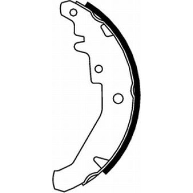 Bremsbacken Fiat Palio/Siena/Albea 185 29 91061500 Bremsbacken Fiat Palio/Siena/Albea 185 29 91061500