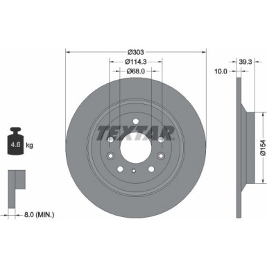 Bremsscheibe PRO 92324803