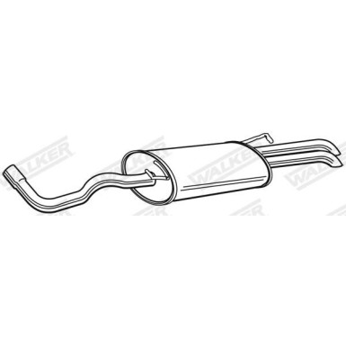 65 / Auspufftopf Hinten Seat Toledo VW Bora TDI 21977