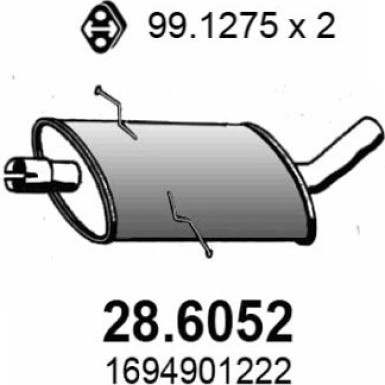 Mittelschalldämpfer 28.6052