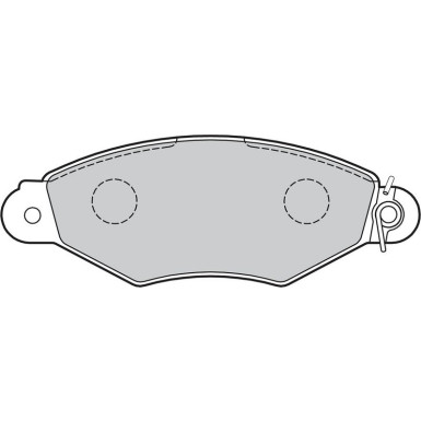 VALEO Bremsbeläge 598325