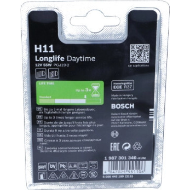 H11 12V 55W LONGLIFE DAYTIME 1987301340 H11 12V 55W LONGLIFE DAYTIME 1987301340