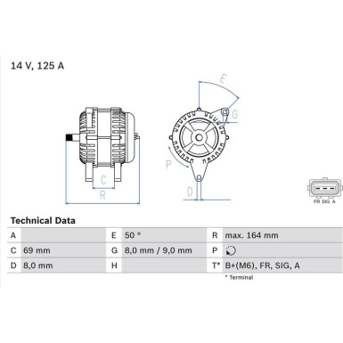 Lichtmaschine 0 986 049 181