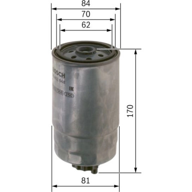Kraftstofffilter ALFA,FIAT,LANCIA,PIAGGIO F 026 402 048