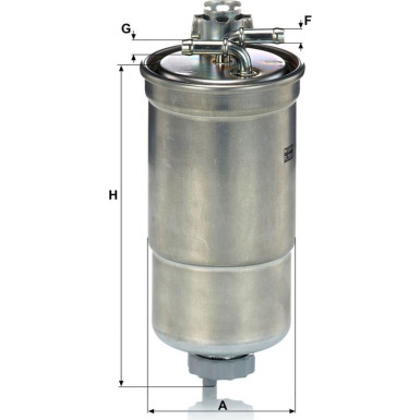 Mann & Hummel Kraftstofffilter PKW AUDI,SEAT,SKODA,VW WK 853/3 X