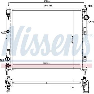 Wasserkühler PKW 606119 Wasserkühler PKW 606119