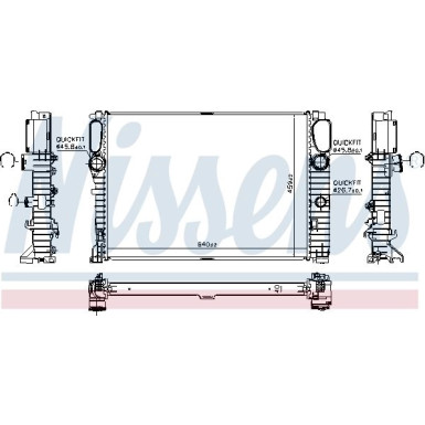 Wasserkühler PKW MERCEDES CLS 55/63AMG E320/400CDI 02 FIRST FIT 62796A