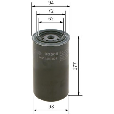 Ölfilter 0 451 203 001 Ölfilter 0 451 203 001