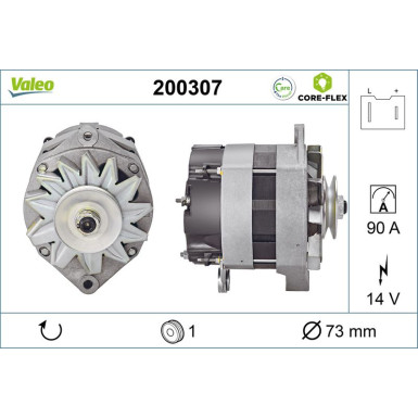 VALEO Generator 200307 VALEO CORE-FLEX VALEO Generator 200307 VALEO CORE-FLEX