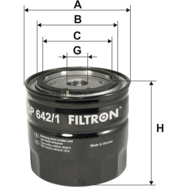 FILTRON Ölfilter OP 642/1 FILTRON Ölfilter OP 642/1