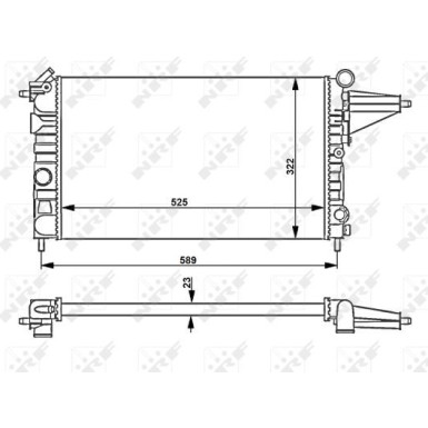 Kühler, Motorkühlung 58775 Kühler, Motorkühlung 58775