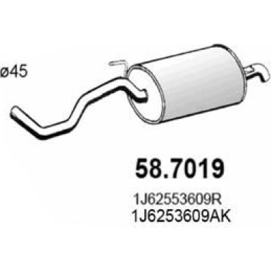 Endschalldämpfer 58.7019