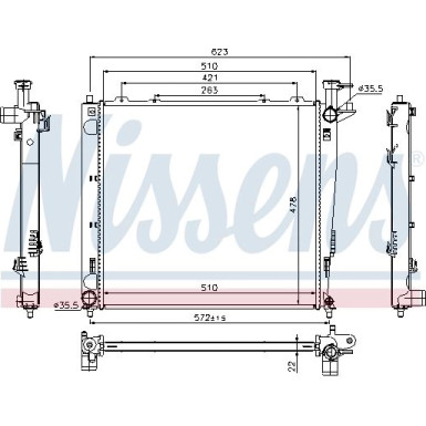 Wasserkühler PKW 66782 Wasserkühler PKW 66782