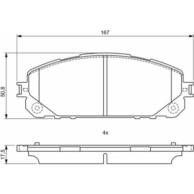 Bremsbelag 0 986 495 404 Bremsbelag 0 986 495 404