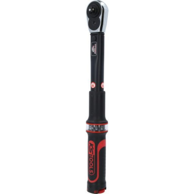 KS TOOLS ERGOTORQUE®Präzisions-Drehmomentschlüssel mit umschaltbarem Ratschenkopf 516.1522