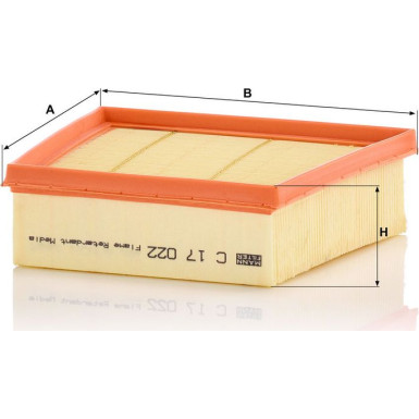 Mann & Hummel Luftfilter PKW FORD Ka 18 C 17 022