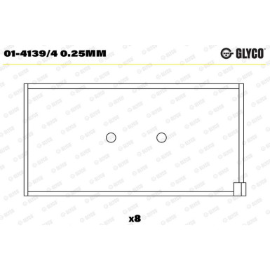 GLYCO Pleuellager 01-4139/4 0.25mm GLYCO Pleuellager 01-4139/4 0.25mm