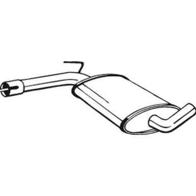 Bosch Automotive Auspuffschalldämpfer 233-481 Bosch Automotive Auspuffschalldämpfer 233-481