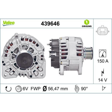 VALEO Generator 439646 VALEO Generator 439646