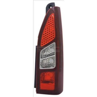 Heckleuchte L O K-PLATTE ROT/WEISS/GETÖNT CITROEN BERLINGO M KLAPPE 4,12-5,18/PEU PARTNER 4,12-8,18 1923,658,4