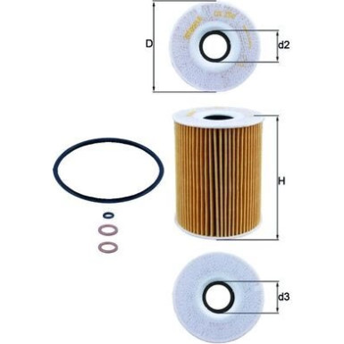 MAHLE Ölfilter OX 254D3 MAHLE Ölfilter OX 254D3