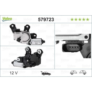 Wischermotor hinten VW Touareg II 10 579723