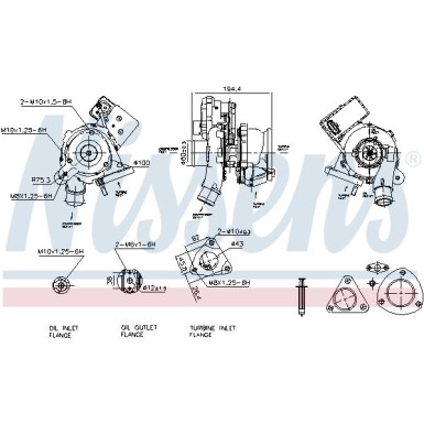 Nissens Turbo FORD Transit,Tourneo 06 FACTORY NEW 93413