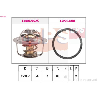 EPS Thermostat 1.880.952 Made in Italy - OE Equivalent