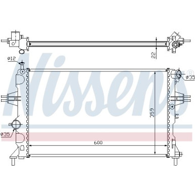 Wasserkühler PKW OPEL ASTRA G 1,6-1,8 98 630041