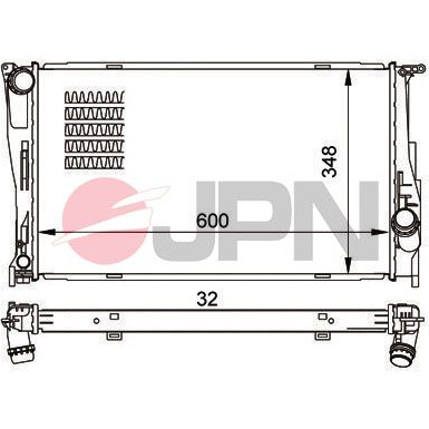 JPN Kühler, Motorkühlung 60C9008-JPN