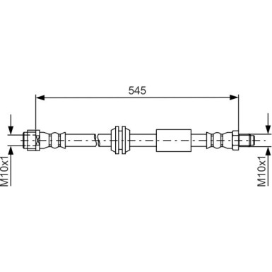 Bremsschlauch MERCEDES 1987481745