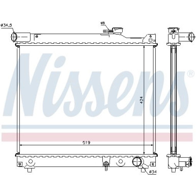Wasserkühler PKW 64165 Wasserkühler PKW 64165