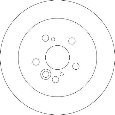 Bremsscheibe Toyota T. Rav4 DF4441 Bremsscheibe Toyota T. Rav4 DF4441