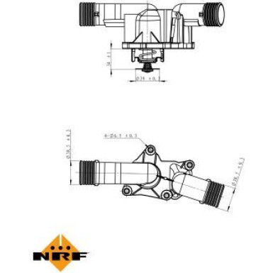 Thermostat, Kühlmittel EASY FIT 725050