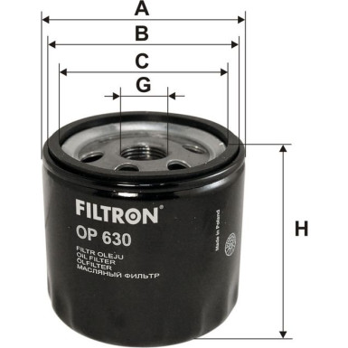 FILTRON Ölfilter OP 630 FILTRON Ölfilter OP 630
