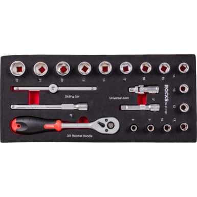 Werkzeugsatz 3/8, 20-Teilig OK-01.3101
